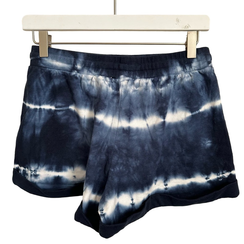 Young Fabulous and Broke‎ New Tie Dye Sweat Shorts Blue White Size Small